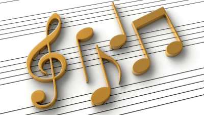notas musicales, pentagrama